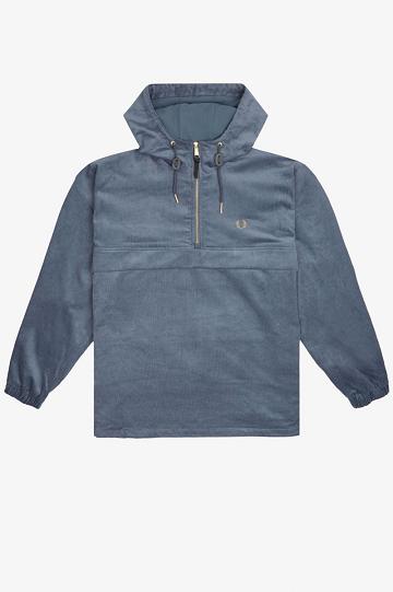 Pánské Bundy Fred Perry Overhead Cord Šedé Blankyt | CZ 1832OKIR